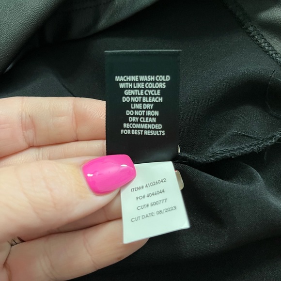 Torrid Black Faux Leather Peplum Top - Picture 9 of 9